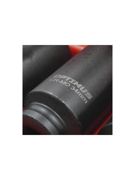 Набор ударных головок глубоких 1/2"DR, 4 предмета, 30-36 мм Optimus OPT-40204