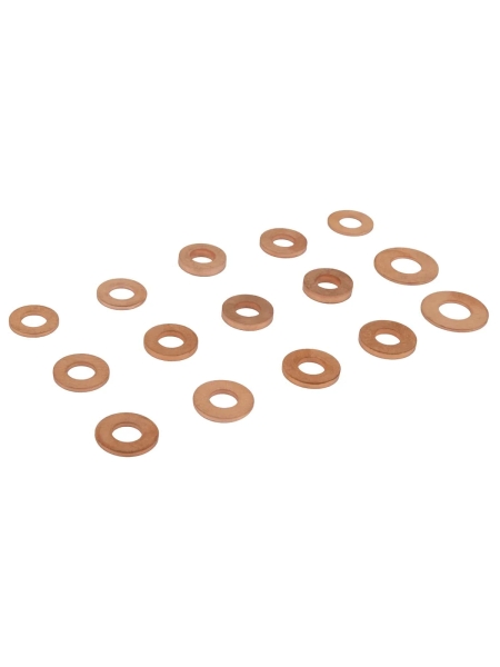 Набор медных шайб Optimus в 15 размерах OPT-214066
