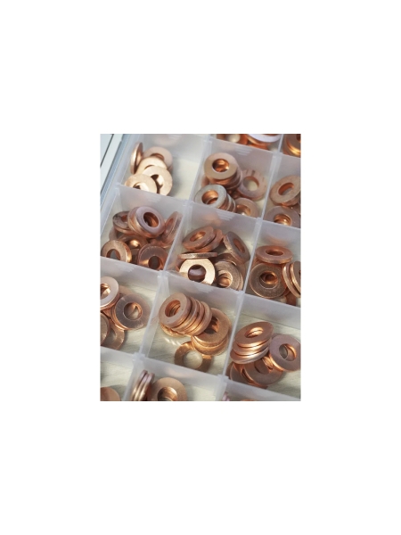 Набор медных шайб Optimus в 15 размерах OPT-214066
