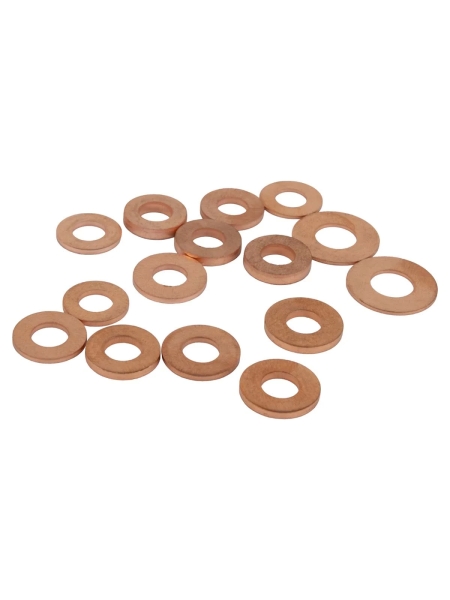 Набор медных шайб Optimus в 15 размерах OPT-214066