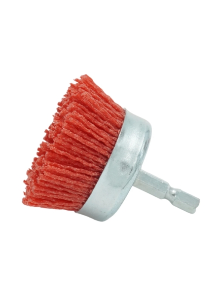 Набор нейлоновых щеток-чашек для дрели/шуруповерта, 3 шт, для зачистки ржавчины, краски, лака Optimus OPTIMUS-BR210