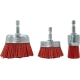 Набор нейлоновых щеток-чашек для дрели/шуруповерта, 3 шт, для зачистки ржавчины, краски, лака Optimus OPTIMUS-BR210