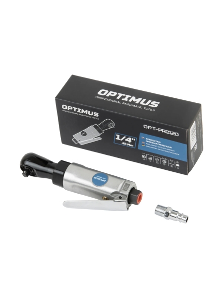 Пневматическая трещотка Optimus 1/4”, 240 об/мин, 45 Нм OPT-PR2120