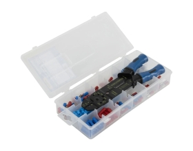 Набор для обжима с клещами и клеммами Optimus 201 пр, обжимка контактов hd SE201