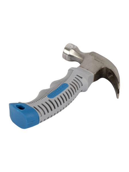 Молоток-гвоздодер укороченный Optimus с фиберглассовой рукоятью и бойком весом 225 г OPT-HMC450S