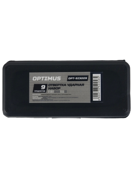 Ударная отвертка Optimus набор 9 предметов OPT-SI3009