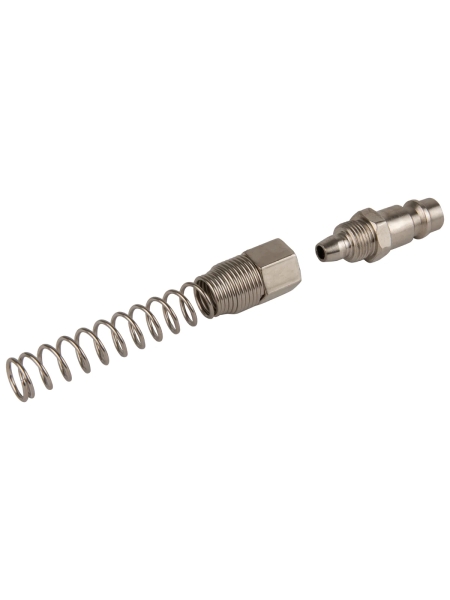 Штуцер быстроразъемного соединения пневматического с пружинкой, резьба 1/4" Optimus OPT-720PPS