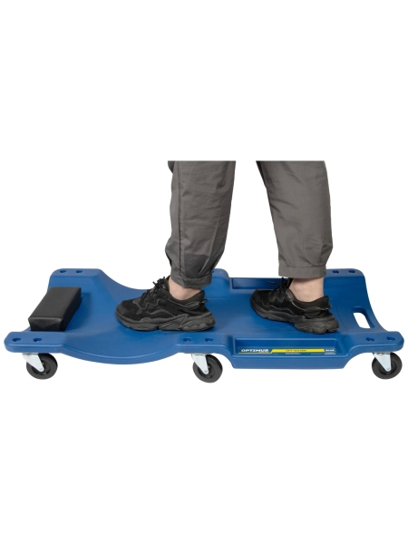 Лежак ремонтный подкатной Optimus синий HD OPT-40130B