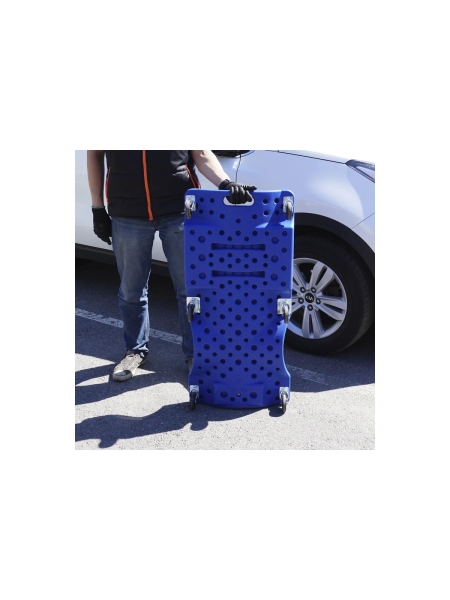 Лежак ремонтный подкатной Optimus синий HD OPT-40130B