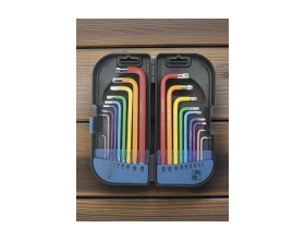 Набор шестигранников Optimus 1.5-10мм и TORX T10-T50 В кейсе, с пластиковой рукоятью 18 шт. OPT-TH1150