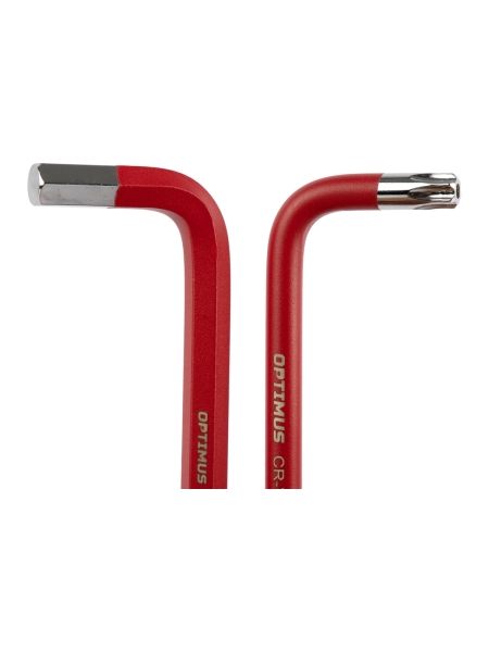 Набор шестигранников Optimus 1.5-10мм и TORX T10-T50 В кейсе, с пластиковой рукоятью 18 шт. OPT-TH1150