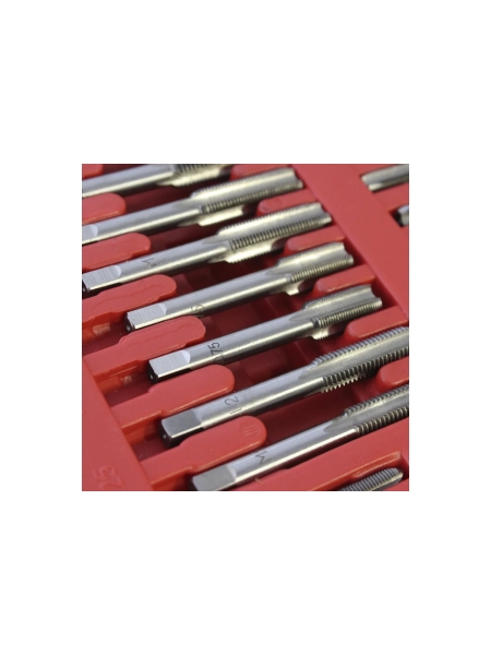 Набор метчиков и плашек Optimus М2-М18, метрическая резьба, 110 предметов OPT-MTDS110