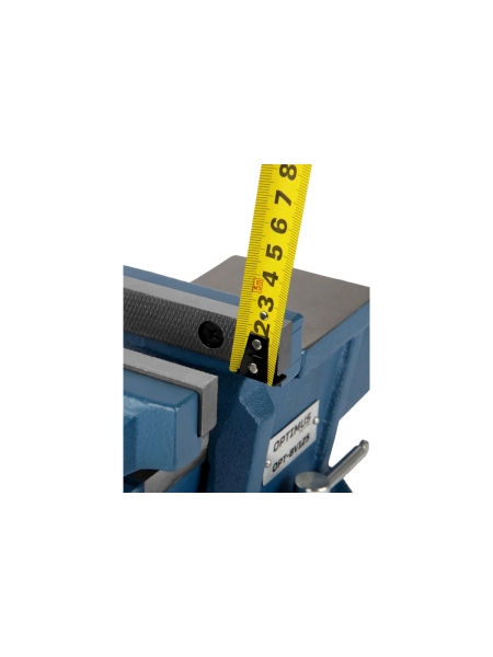 Профессиональные слесарные тиски поворотные с наковальней 125 мм Optimus OPT-BV125