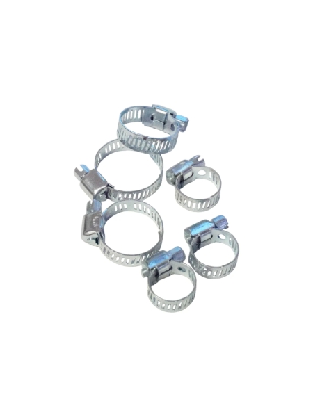Хомуты червячные Optimus набор 6 шт. 10-27 OPT-HT06