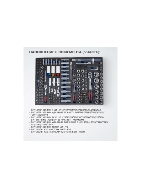 Тележка инструментальная Optimus 7 полок с набором инструментов 298 пр, столешница с EVA покрытием OPT-717E