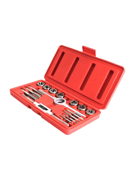 Набор метчиков и плашек Optimus М3-М12, метрическая резьба, 16 предметов OPT-MTDS16