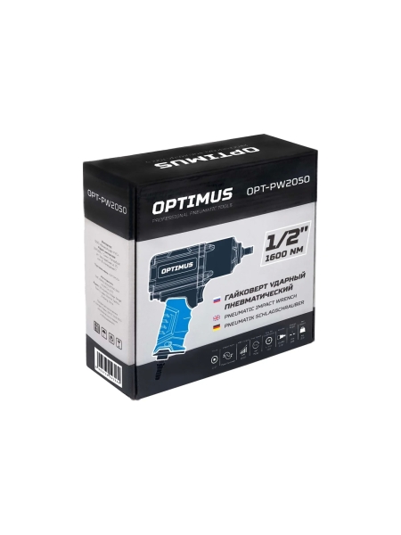 Пневматический ударный гайковерт Optimus 1600 нм OPT-PW2050
