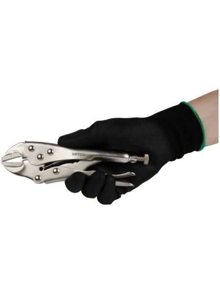 Зажимные клещи Optimus гейферные с прямыми губками 180 мм 10807