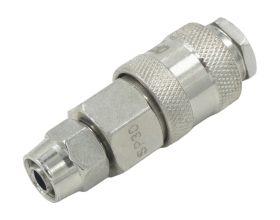 Соединение быстросъемное пневматическое с обжимным креплением под шланг 10 мм Optimus OPT-730SPA