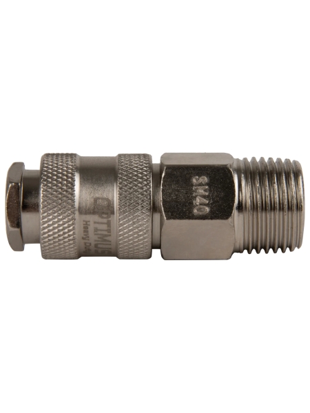 Соединение быстросъемное пневматическое с внешней резьбой 1/2" Optimus OPT-740SMA