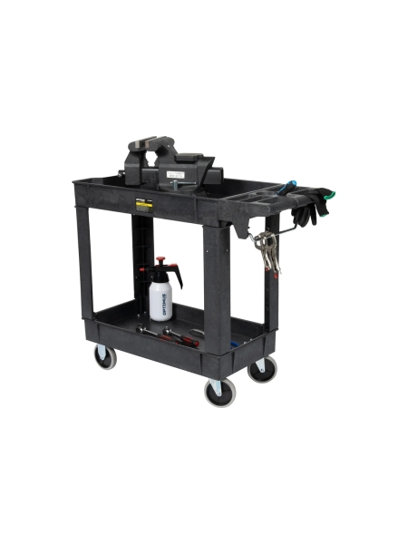 Тележка двухполочная открытая Optimus HD OPT-607S