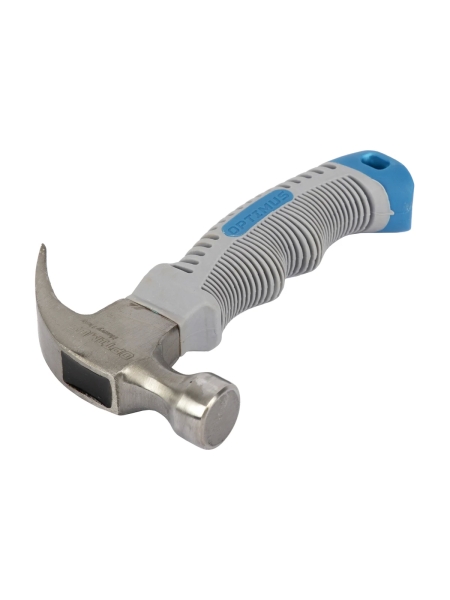 Молоток-гвоздодер укороченный Optimus с фиберглассовой рукоятью и бойком весом 225 г OPT-HMC450S