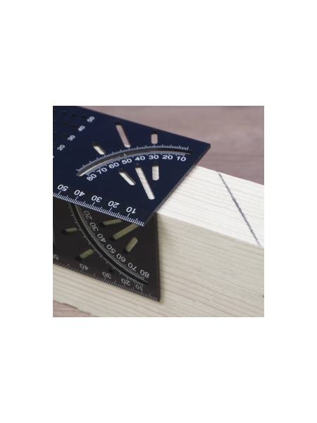 Линейка-угольник разметочный, многофункциональный Optimus 215 мм OPT-MS215