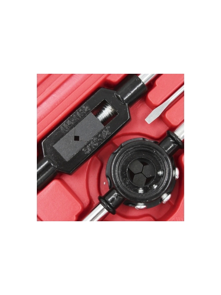 Набор метчиков и плашек Optimus М3-12, 4-40 - 1/8NPT27, метрическая и дюймовая резьба, 60 предметов OPT-MTDS60