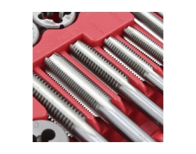 Набор метчиков и плашек Optimus М3-12, 4-40 - 1/8NPT27, метрическая и дюймовая резьба, 60 предметов OPT-MTDS60