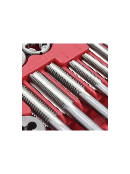 Набор метчиков и плашек Optimus М3-12, 4-40 - 1/8NPT27, метрическая и дюймовая резьба, 60 предметов OPT-MTDS60