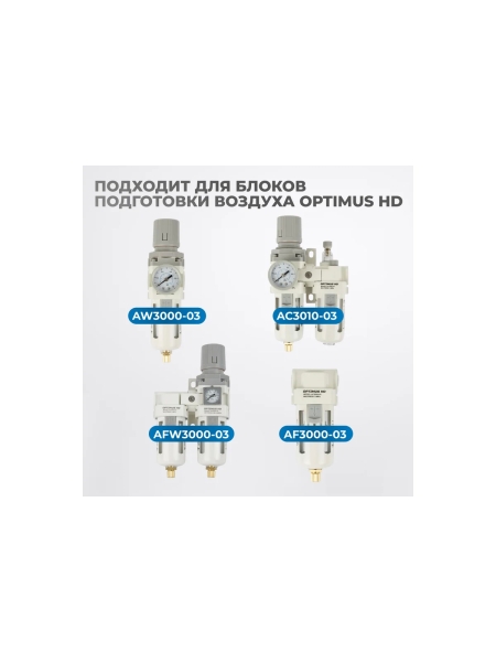 Фильтрующий элемент из латуни для AW3000 от 40 мкм Optimus FE3040L