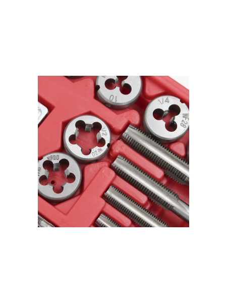 Набор метчиков и плашек Optimus 4NC40 - 1/2NF20, дюймовая резьба, 40 предметов OPT-ITDS40
