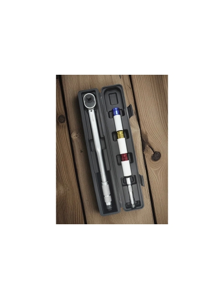 Динамометрический ключ Optimus 40-210 Нм с набором ударных головок и удлинителем, 1/2 OPT-TS40210