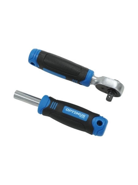 Набор бит и торцевых головок с реверсивной трещоткой OPTIMUS 40 предметов OPT-BS3040