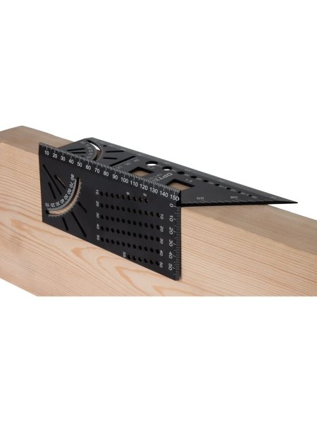 Линейка-угольник разметочный, многофункциональный Optimus 215 мм OPT-MS215