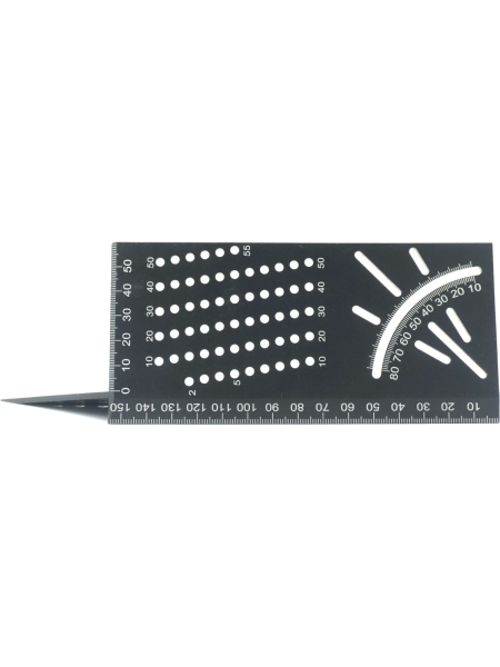 Линейка-угольник разметочный, многофункциональный Optimus 215 мм OPT-MS215