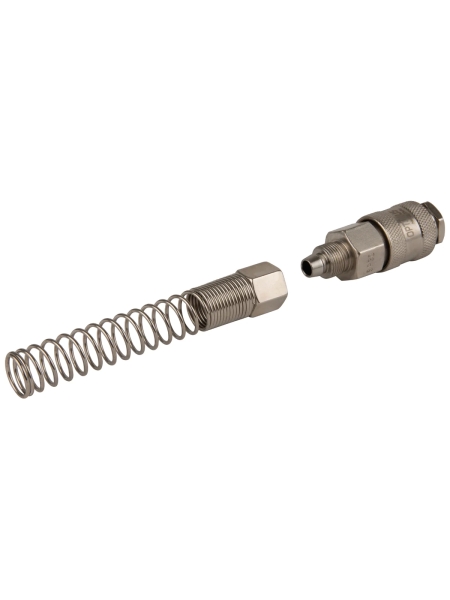 Соединение быстросъемное пневматическое с пружинкой, резьба 3/8" Optimus OPT-730SPS