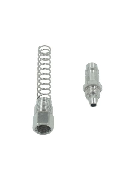 Штуцер быстроразъемного соединения пневматического с пружинкой, резьба 1/4" Optimus OPT-720PPS