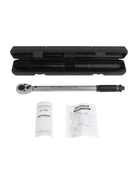 Динамометрический ключ Optimus 28-210 Нм, приводной квадрат 1/2" OPT-28210