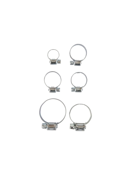 Хомуты червячные Optimus набор 6 шт. 10-38 OPT-HT08