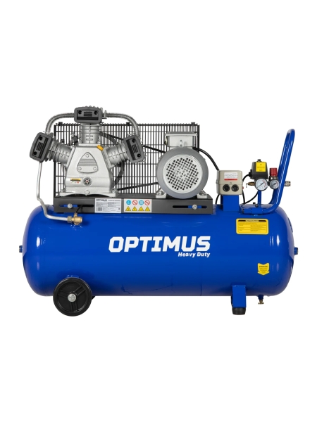 Компрессор поршневой OPTIMUS 580л/мин, 3кВт, 380В, ресивер 100л OPT-301058