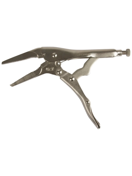 Зажимные клещи Optimus с фиксатором 230 мм удлиненные губки 11009