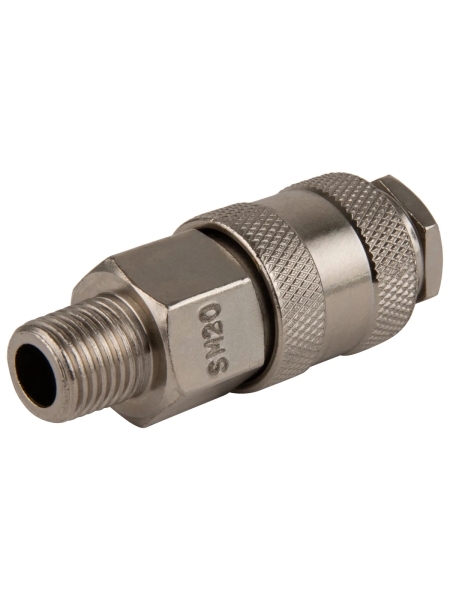 Соединение быстросъемное пневматическое с внешней резьбой 1/4" Optimus OPT-720SMA