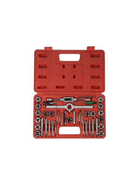 Набор метчиков и плашек Optimus М3-12, 40 предметов, метрическая резьба OPT-MTDS40