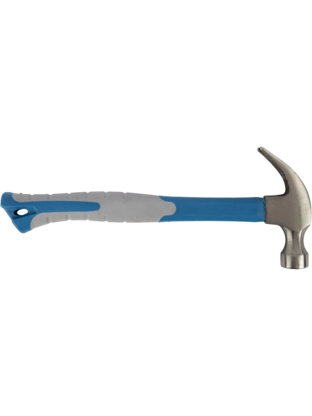 Молоток-гвоздодер с фиберглассовой рукоятью и бойком весом 450г Optimus OPT-HMC450