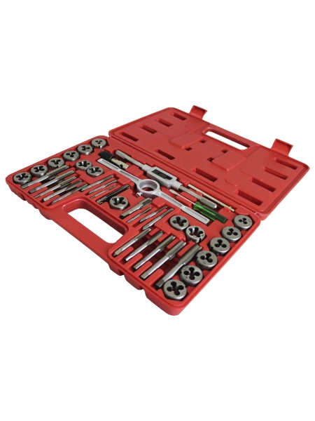 Набор метчиков и плашек Optimus 4NC40 - 1/2NF20, дюймовая резьба, 40 предметов OPT-ITDS40