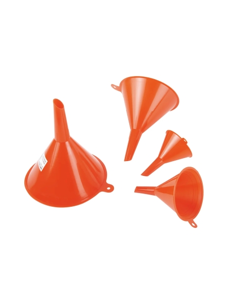 Набор воронок для бензина, масла, антифриза 4 шт, 50, 75, 95, 115 мм Optimus OPT-405810