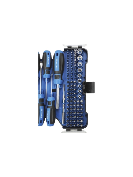 Набор отверток, бит и торцевых головок OPTIMUS 112 предм. OPT-BS5112