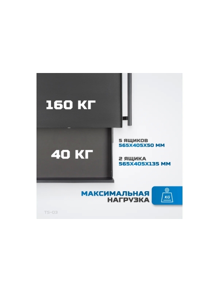 Тележка инструментальная Optimus 7 ящиков, TS-03 OPTIMUS TS-03