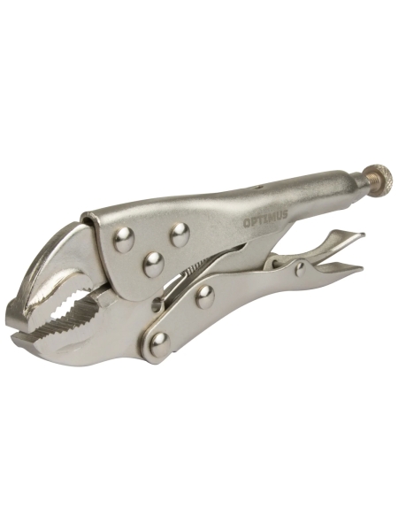 Зажимные клещи Optimus с изогнутыми губками 180 мм 11107
